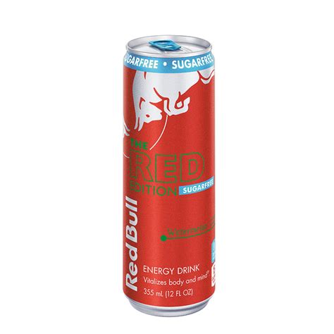 Red Bull Red Edition Sugar Free Energy Drink Watermelon 114mg