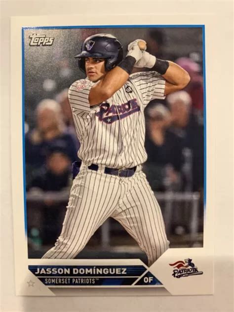 2023 Topps Pro Debut Pd121 Jasson Dominguez Somerset Patriots Yankees Eur 1 48 Picclick Fr