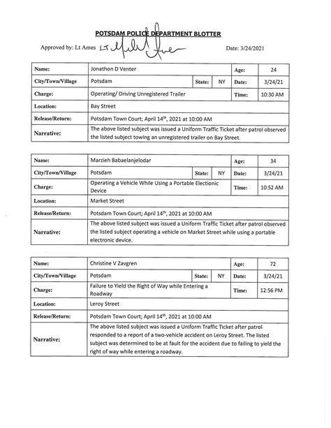 potsdam village police department 5