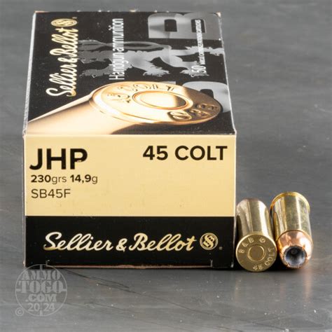 45 Long Colt Ammunition For Sale Sellier Bellot 230 Grain Jacketed