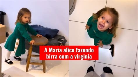 A Maria Alice Fazendo Birra A Virginia Youtube