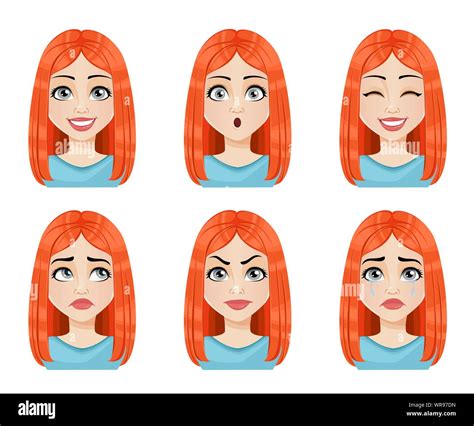 Beautiful Cartoon Girl Faces