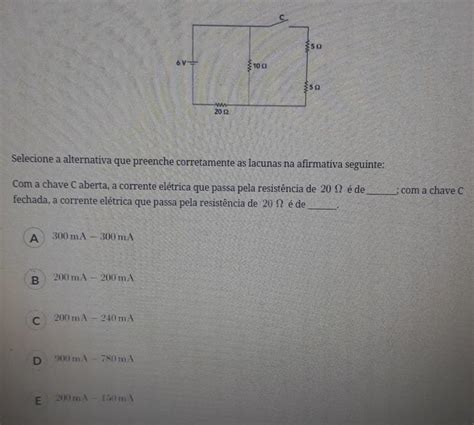 Por Favor Eu Preciso Para Hoje Considere O Circuito El Trico