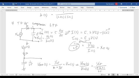 Fungsi Transfer Rangkaian Rlc Resistor Induktor Dan Kapasitor Youtube