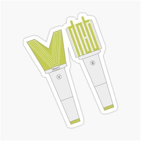 Nct With Wayv Lightstick Sticker By Nanaminhae Redbubble