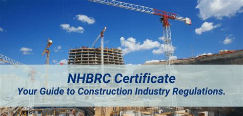 NHBRC Certificate - A Guide to Construction Industry Regulations.