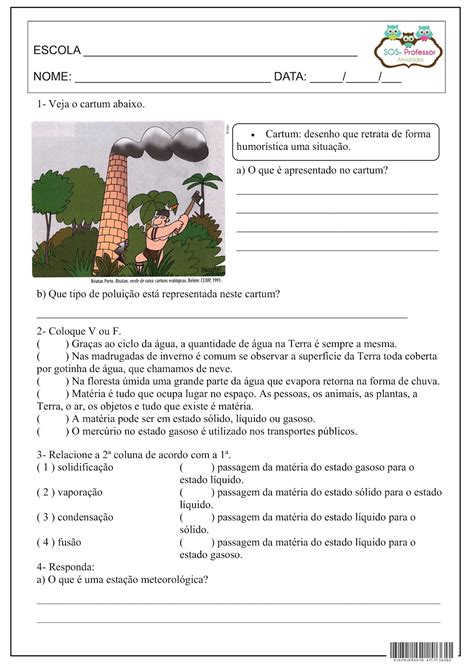 Atividades Sobre Ecossistema Ano Gabarito Edukita