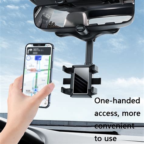 Zj099 360 Degree Rotating Car Rearview Mirror Phone Holder Classic