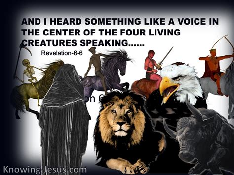 Revelation 6 6 I Heard A Voice In The Centre Of The Four Living