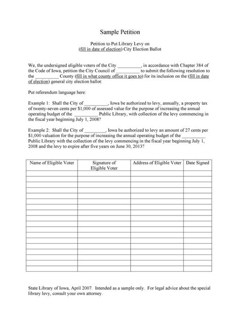 Petition Templates How To Write Petition Guide