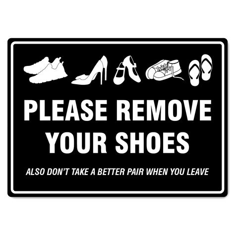 Welcome Please Remove Your Shoes Sign Printable - Free Printable