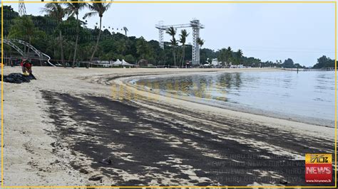 Singapore: Oil spill forces temporary closure of Sentosa Island beaches ...