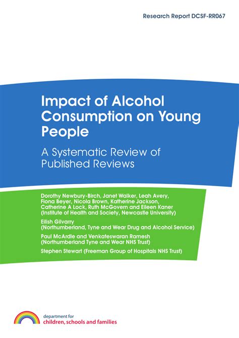 Pdf Impact Of Alcohol Consumption On Young People A Systematic