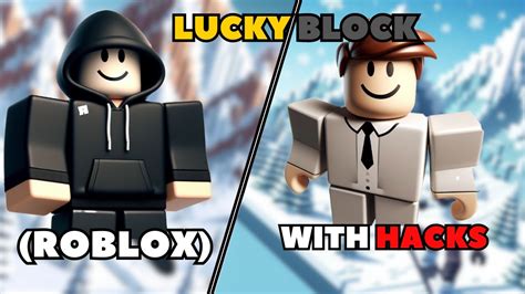 Lucky Block With Hacks Roblox Bedwars Youtube