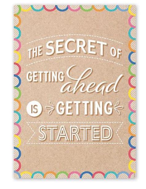 THE SECRET OF GETTING AHEAD... (KRAFTY POP) INSPIRE U POSTER - 030554108457