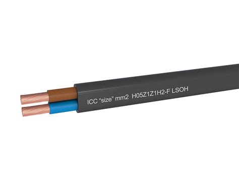 Cable H05Z1Z1H2 F Multicore Flat Shape Flexible In Bare Copper Tin