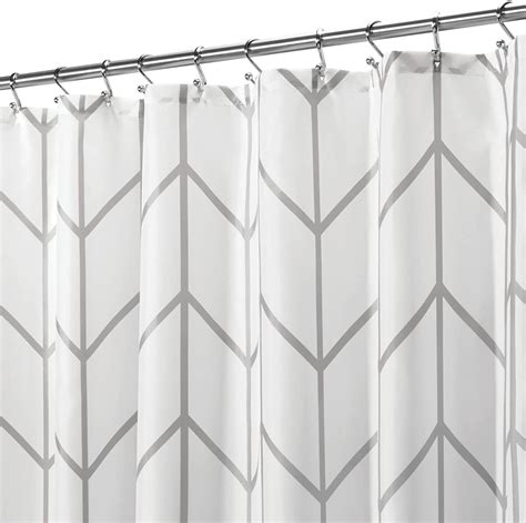 mDesign Cortina de ducha de poliéster Accesorio de baño moderno para