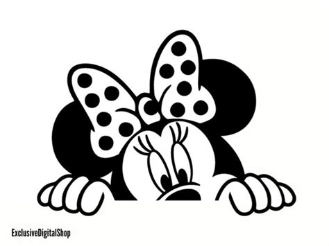 Minnie Mouse Head Svg Mouse Svg Cut File Digital Download Etsy France