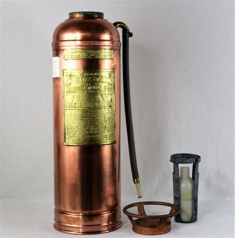 Vintage Red Star Fire Extinguisher Firefighting Memorabilia Fire