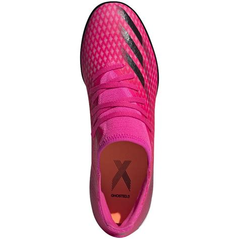 Adidas X Ghosted 3 Turf Shoes Shock Pink Core Black Screaming