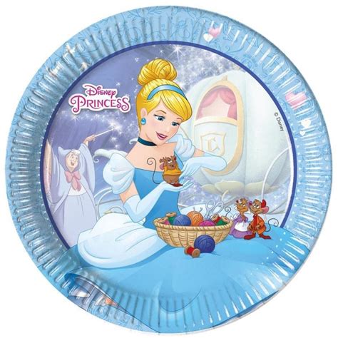 Assiettes En Carton Princesses Disney Cm My Party Kidz