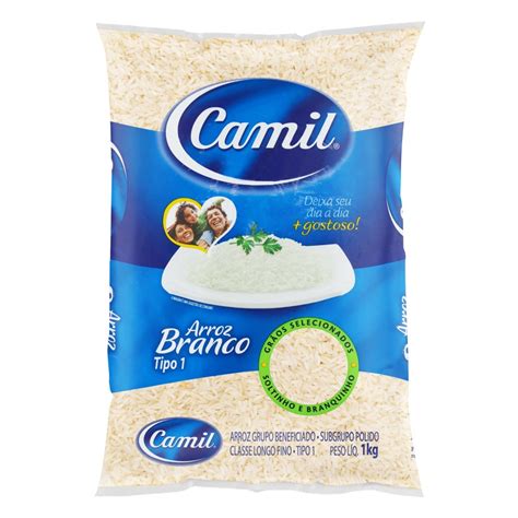 Arroz Branco Tipo 1 Camil Pacote 1kg Super Veneza Guará II