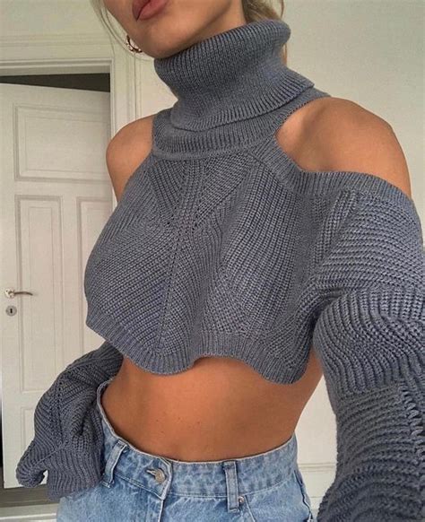 Crochet Sweater Outfit Sweater Crochet Pattern Knit Crop Top Pattern