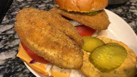 How To Make The Perfect Fried Tilapia Fish Sandwich Youtube