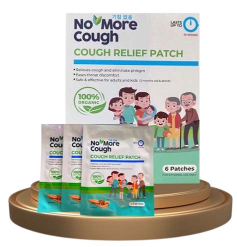 No More Cough Cough Relief Patch For Normal Skin