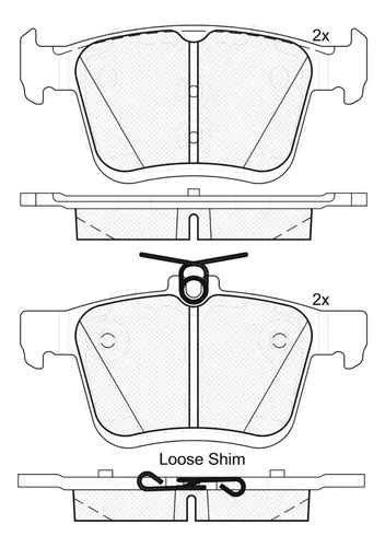 Balatas Traseras Tiguan 2018 2023 Brembo Ceramica Envío gratis