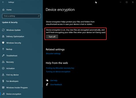 How To Enable Device Encryption On Windows 10