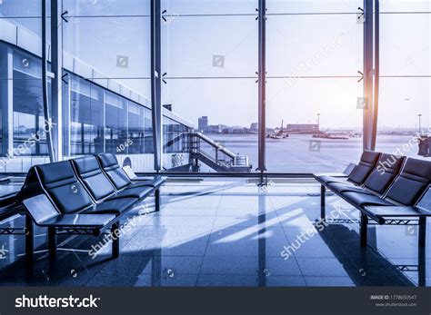 interior view airport terminal hall stock photo edit