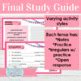 EDITABLE Spanish 3 Final Exam Study Guide Grammar Review Activities