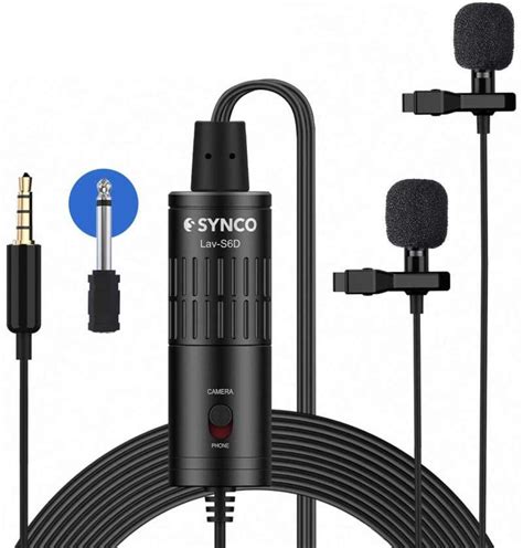 Jual Synco Lav S D Dual Lavalier Microphone Professional Lapel Clip On