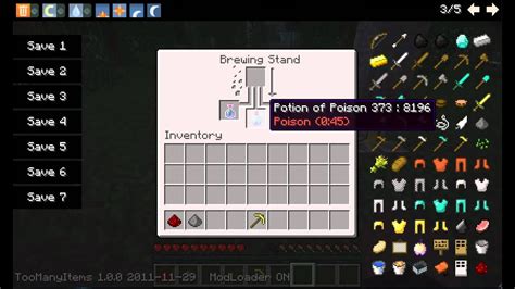 Minecraft Potion Making How To Make The Potion Of Poison Youtube