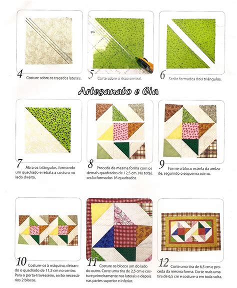 Artesanato E Cia Porta Travesseiro E Colcha Em Patchwork C Blocos