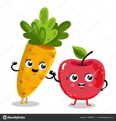 Dibujos Verduras Y Frutas Frutas Divertidas Y Personajes De Dibujos