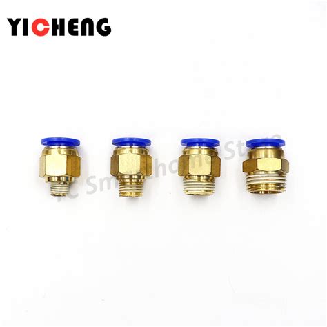 Pcs High Quality Pt Male Thread Straight Pneumatic Connector