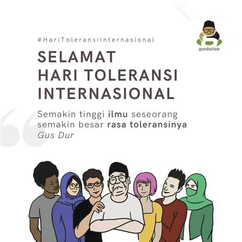 Jaringan Gusdurian Selamat Hari Toleransi Internasional Atmago