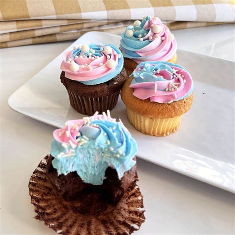 Gender Reveal Cupcakes Pastries By Randolph