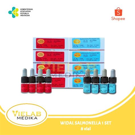 Jual Reagen Widal Salmonella Typhi 1 Set 8 Vial Glory Diagnostics