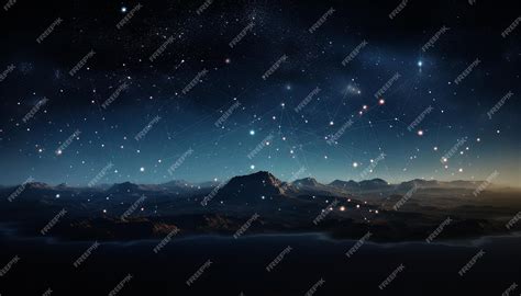 Premium AI Image | Constellations Summer Triangle in a realistic add ...