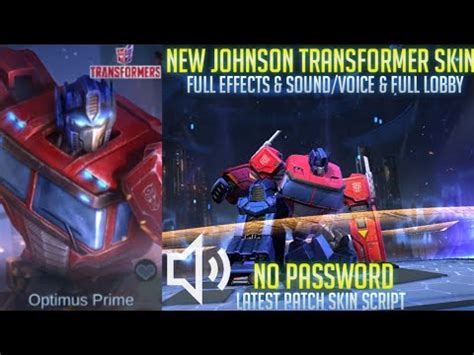 Johnson Transformer Skin Script No Password New YouTube