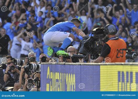 Italian Serie A League Between Napoli Vs Spezia Editorial Photo Image