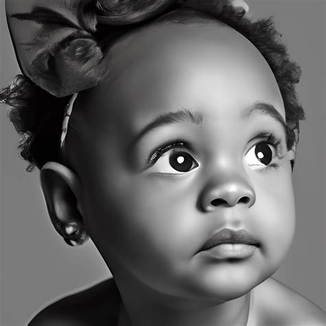 Beautiful African American Baby Girl · Creative Fabrica