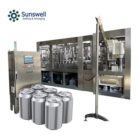 Sunswell Automatic Ydgf30 6 18000cph Aluminum Can Carbonated Juice Soft