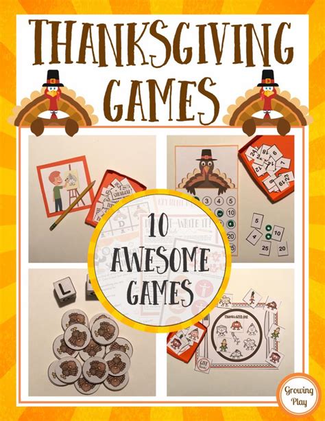 Thanksgiving Games - Family Fun, Classroom Parties and More! - Growing Play