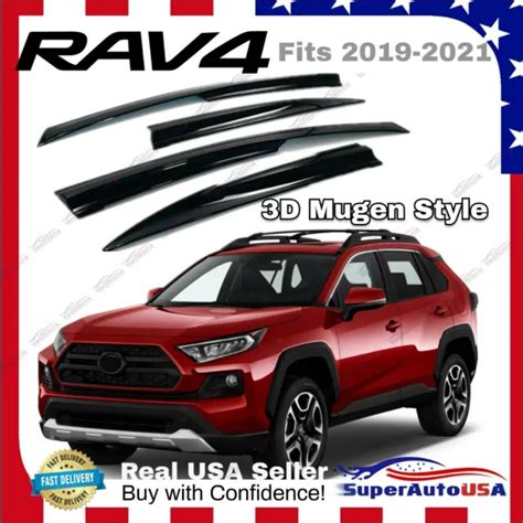 Toyota Rav Jdm Wavy Mugen Style Tinted Window Visor Rain