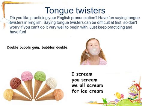 Love Tongue Twisters In English