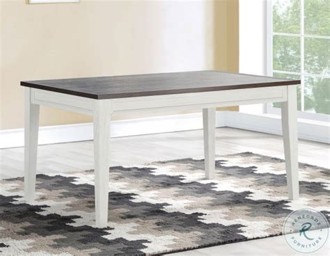 Caylie Ivory And Driftwood Fix Top Dining Table From Steve Silver